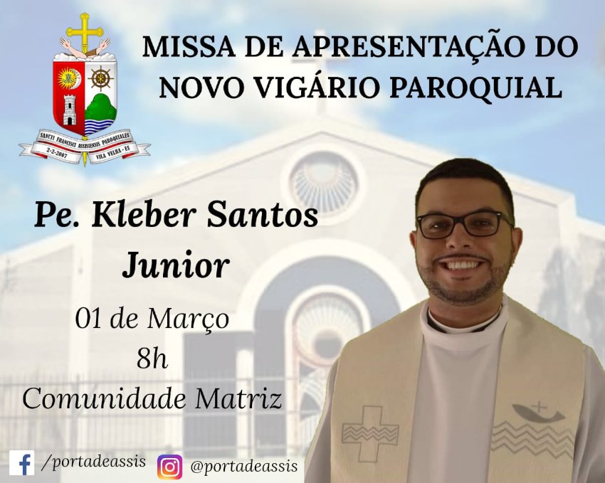 Missa de apresentação do novo vigário paroquial